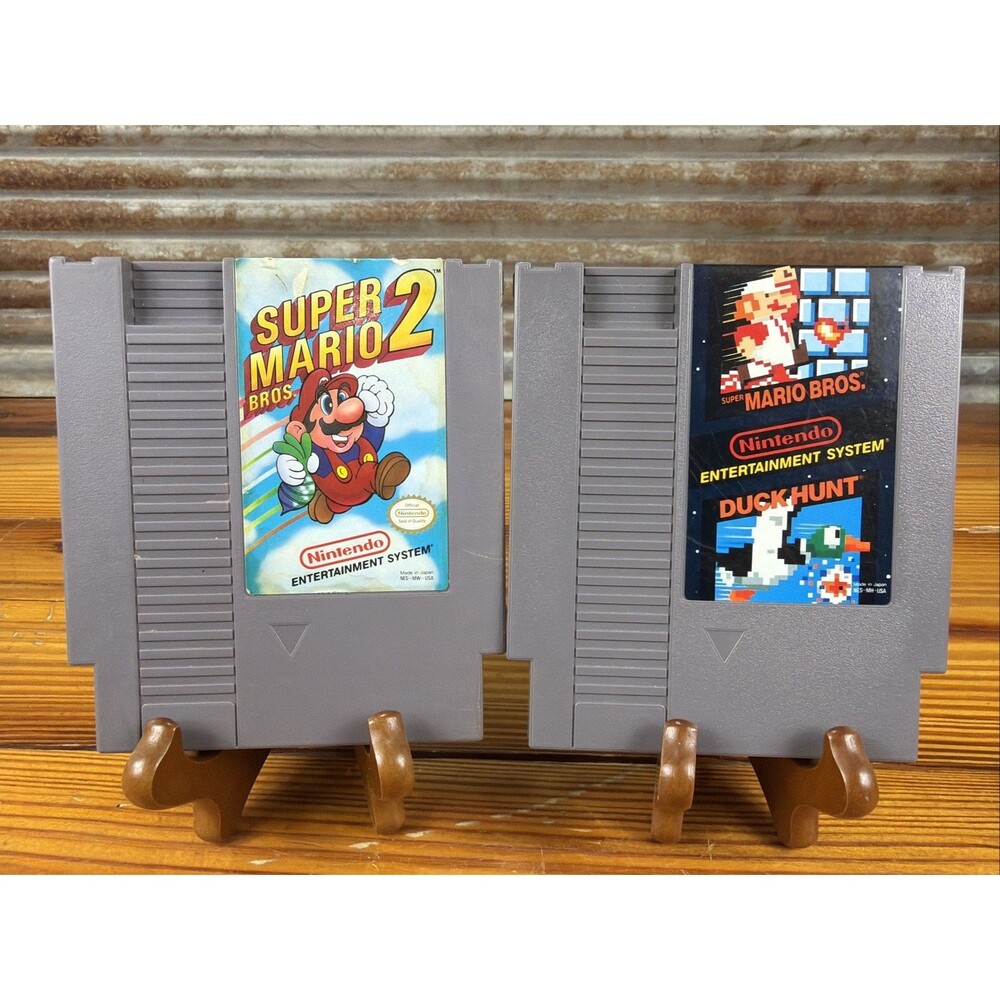 Super Mario Bros. Duck Hunt Super Mario Bros. 2 NES Lot Tested Working Authentic